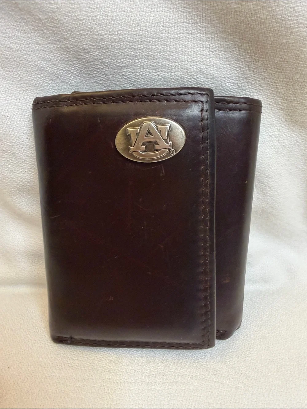 Zep-Pro Auburn Tigers Genuine Leather Trifold Wallet Gameday Southwestern Boho